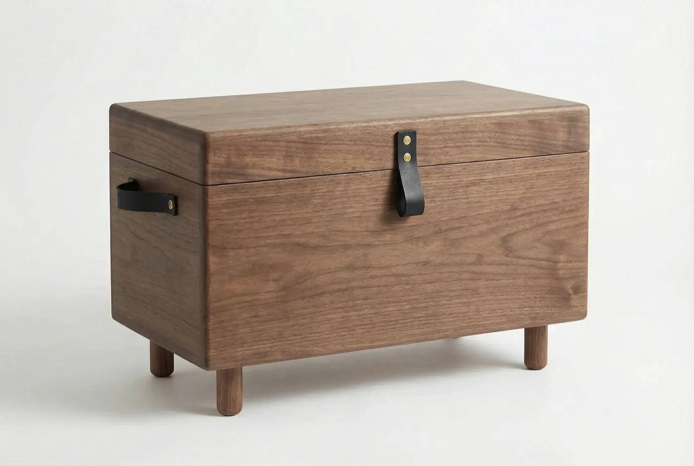 Dark walnut chest