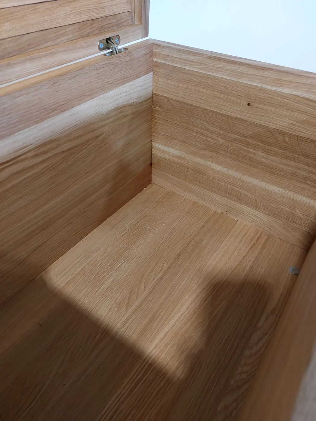 Inside the oak chest