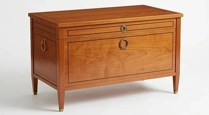 Cherrywood chest with a drawer — AI design, built to order